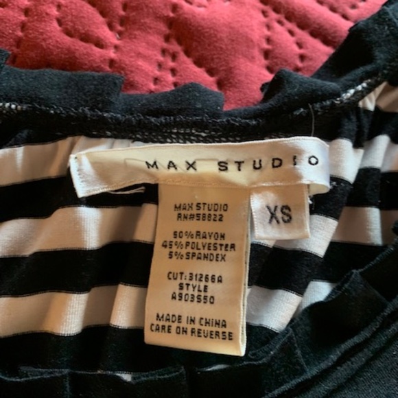 Max Studio dress, black and white striped, XS, great condition - Picture 3 of 4